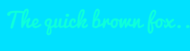 Image with Font Color 0DFFDB and Background Color 00E1FF